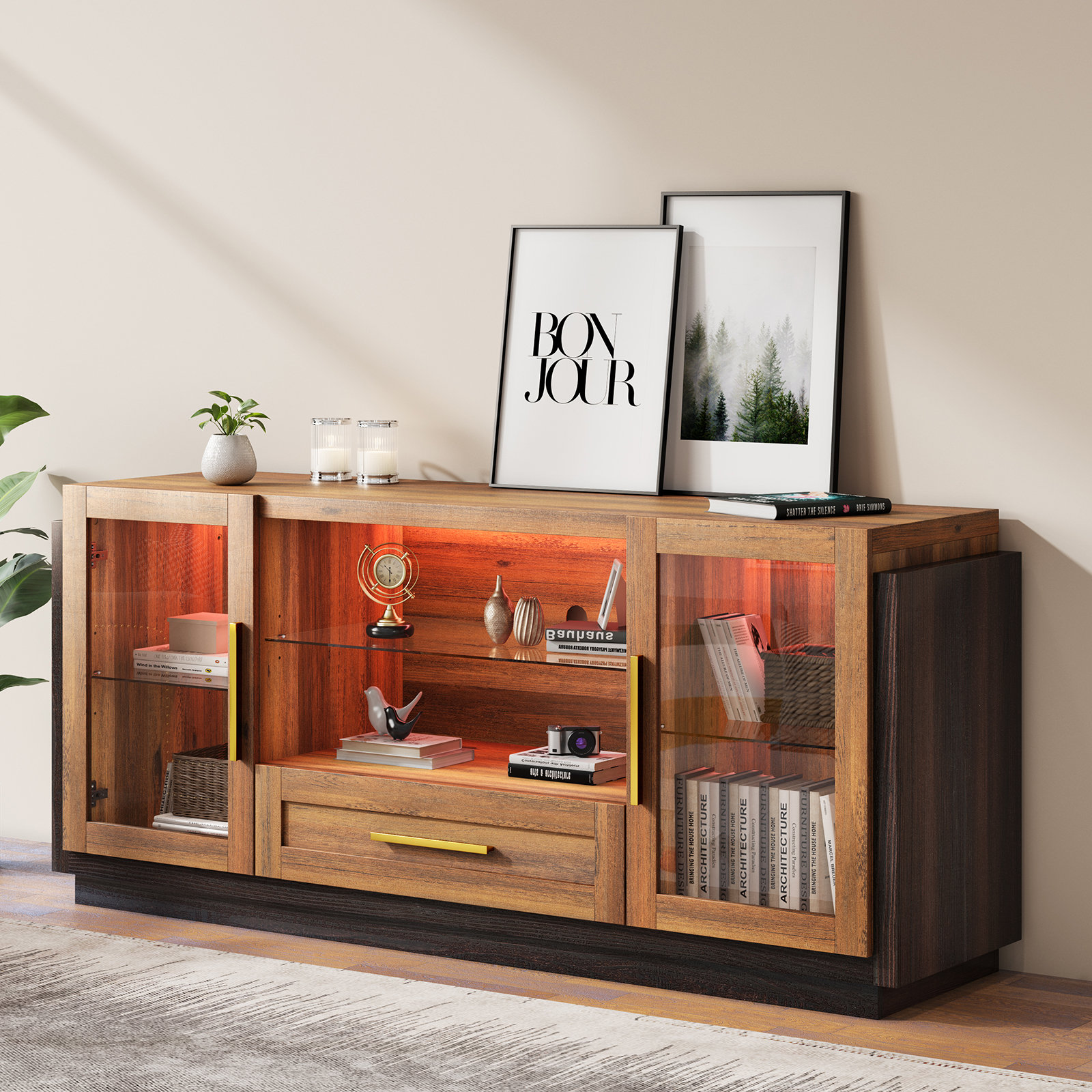 Sideboard with led lights discount